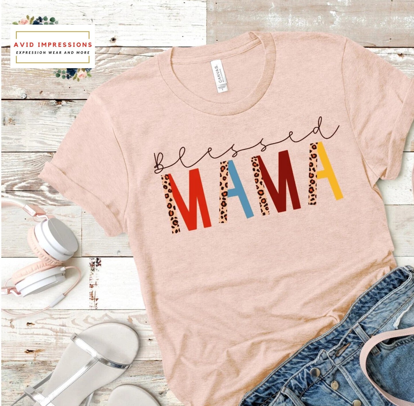 Boho Blessed Mama