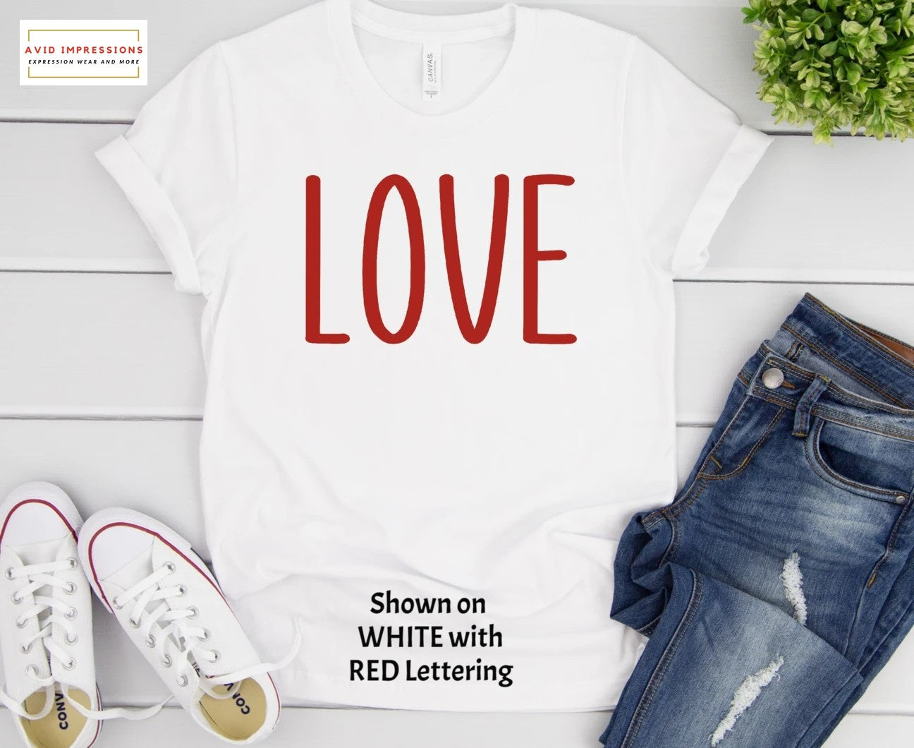 LOVE - in RED Lettering Only